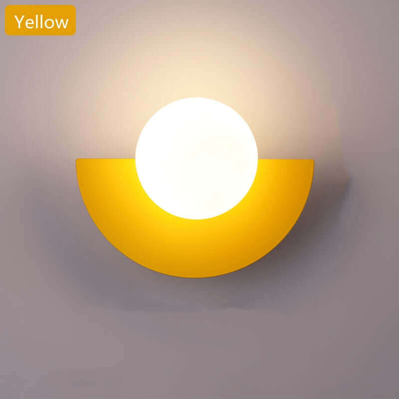 Half Moon Metal Wall Light. Available in 2 different sizes and various colors.