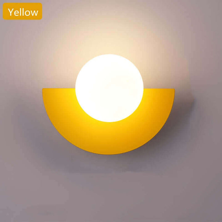 Half Moon Metal Wall Light. Available in 2 different sizes and various colors.