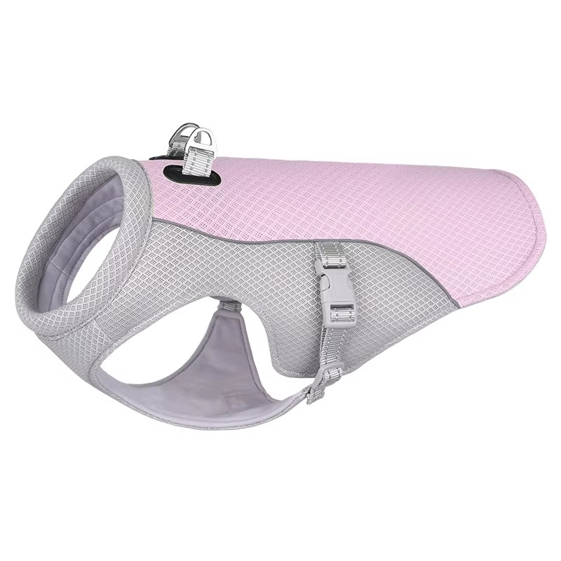Summer Reflective Dog Cooling Vest &amp; Quick-Release Harness