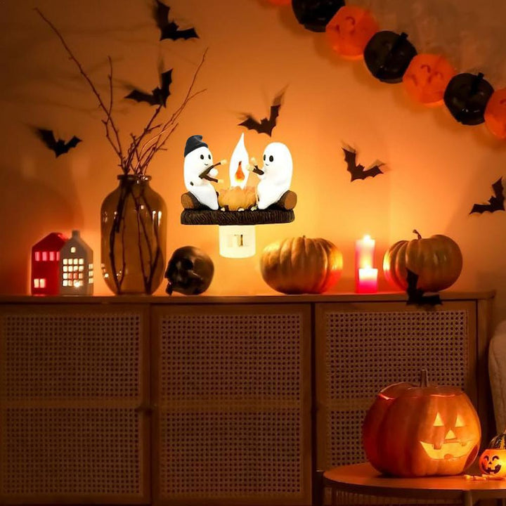 Ghost fire with flickering night light  ️‍