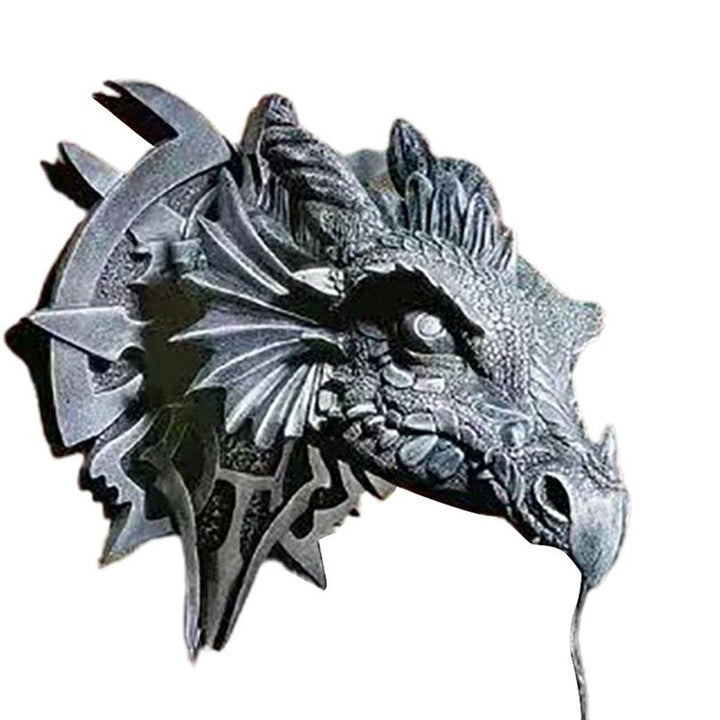 LED Lantern with Dragon Head made of Resin for Unique Halloween Decoration