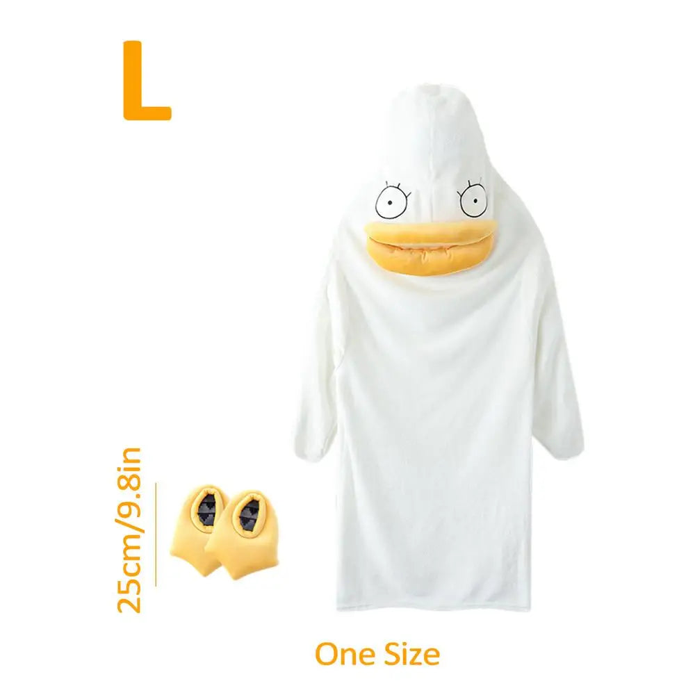 Confused Duck Warm Adult Pajama Costume