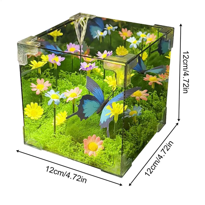 LED Butterfly Garden Cube Night Light Decor |