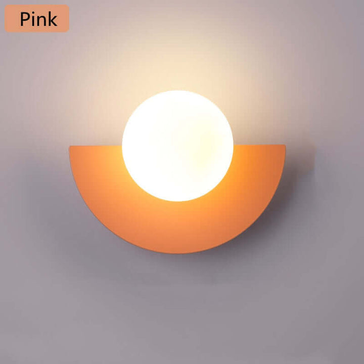 Half Moon Metal Wall Light. Available in 2 different sizes and various colors.