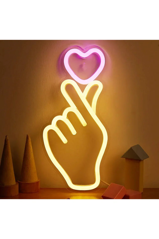 Hand Heart LED Neon