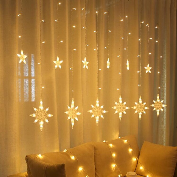 Solar Moon Star Lamp LED String Lights Decoration