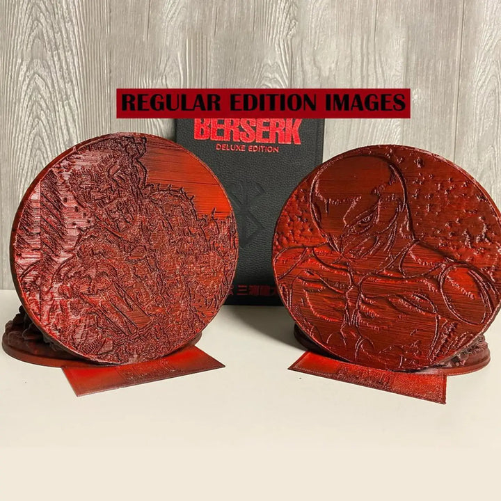 Berserk Bookends Angry Bookends Dragon Hunter Resin Craft Study Art Decorative Ornament Home Desk Bookshelf T4z7