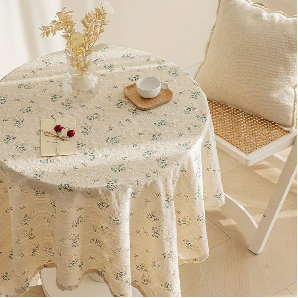 Floral tablecloth