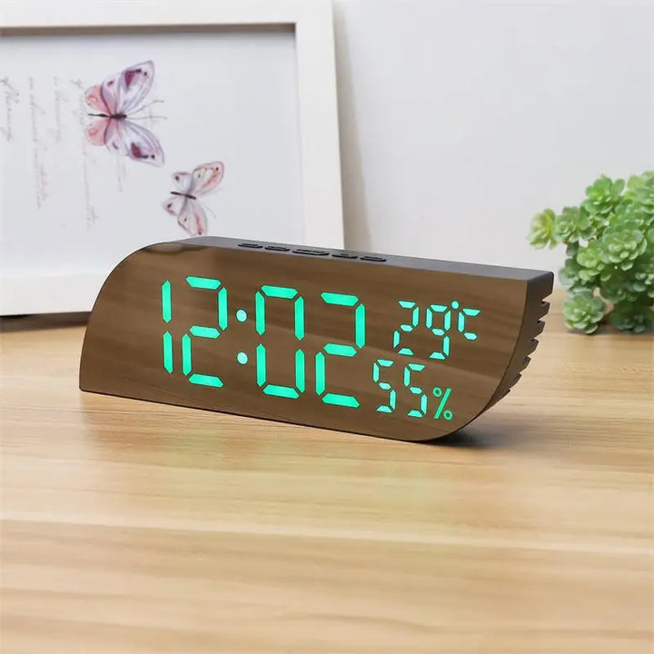 LED Digital Alarm Clock with Dual Display &amp; Unlimited Snooze