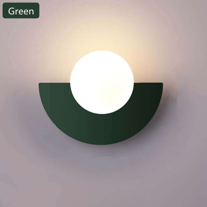Half Moon Metal Wall Light. Available in 2 different sizes and various colors.