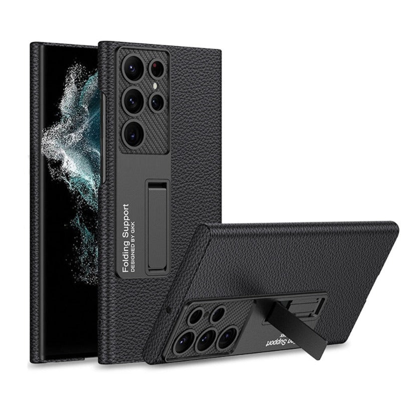 Luxurious, ultra-thin leather phone case, shockproof, for Samsung Galaxy 23