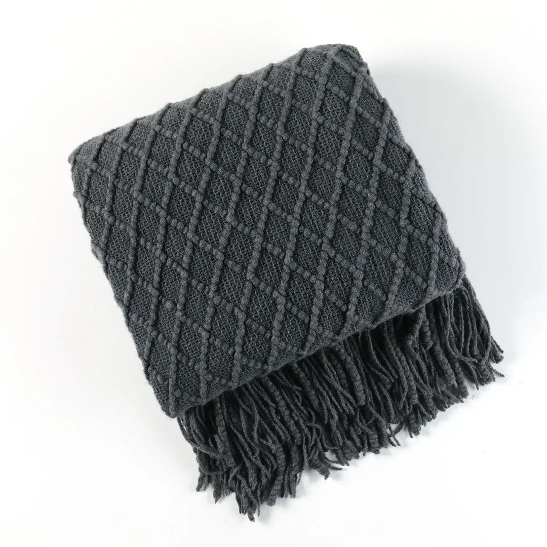Nordic Style Dick Knitted Blanket