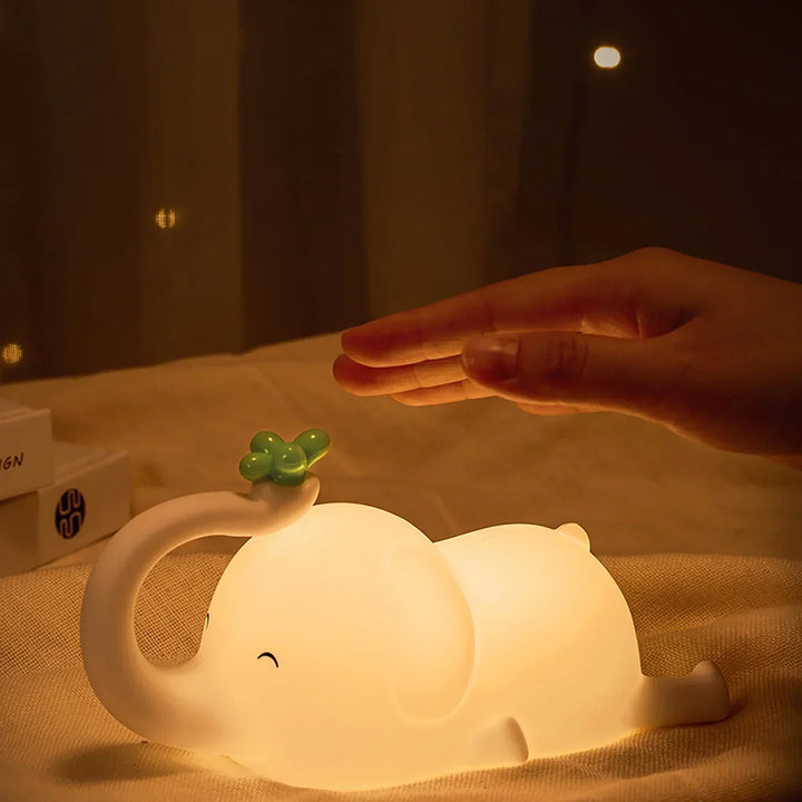 LumiDum LED Night Light | Soft Silicone | 3 Brightness Levels | Portable &amp; Rechargeable | 17.7 × 9.1 cm