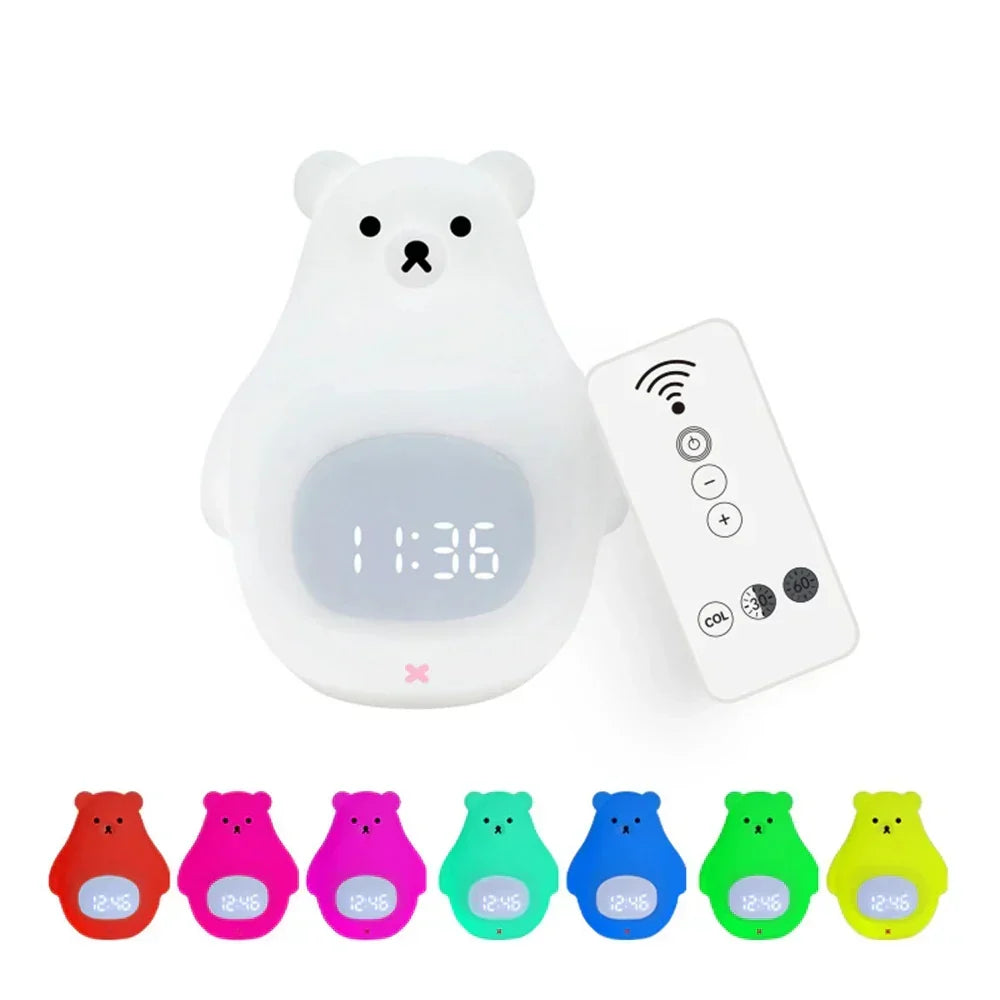 Bear Alarm Clock - LED Night Light and Children&