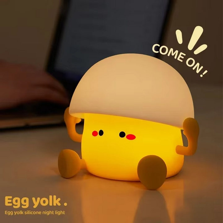 Charming Mushroom &amp; Egg Yolk LED Night Light