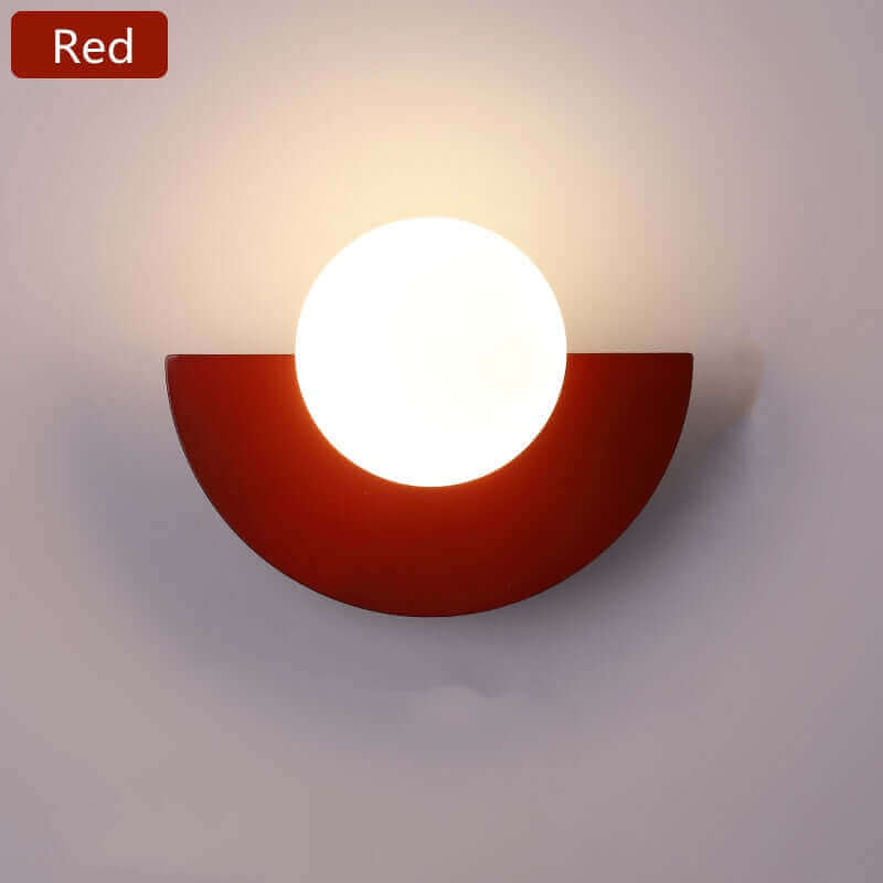 Half Moon Metal Wall Light. Available in 2 different sizes and various colors.