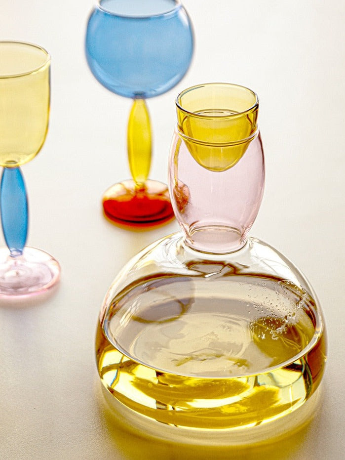 Borosilicate 3-color Glassware - Wine Glass