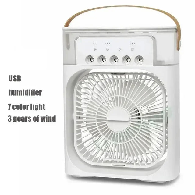 3 In 1 Fan AIr Conditioner Household Small Air Cooler LED Night Light Portable Humidifier Air Adjustment Fan Office Home Fan New |