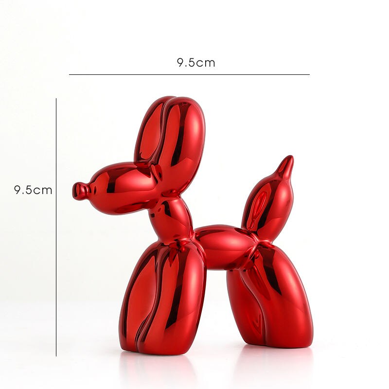 Balloon Dog Sculpture, Balloon Art Statue, Mini Collectible Figure, Home Decor, Resin Figure, Desk Accessories, Room Decoration
