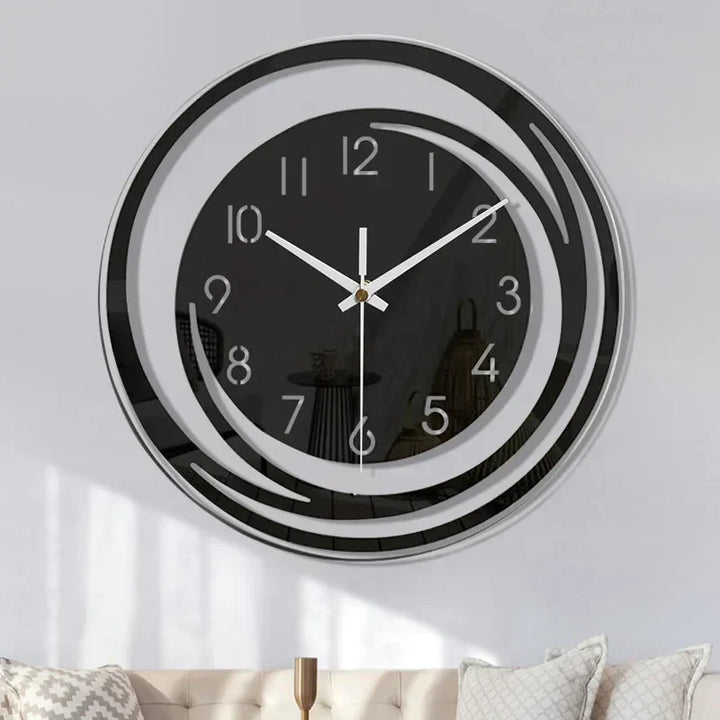 Acrylic Wall Clock - Scandinavian Design - Black - Clock
