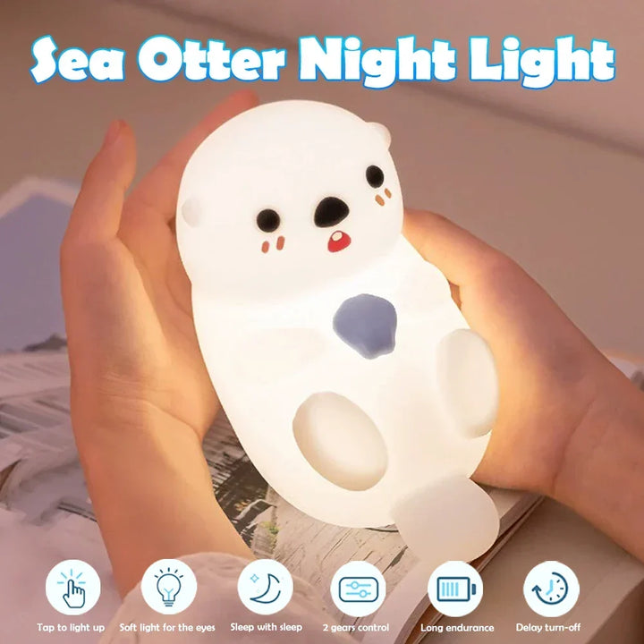 LumiSoft LED Night Light | Soft Silicone | Extra Long Battery Life | USB Rechargeable
