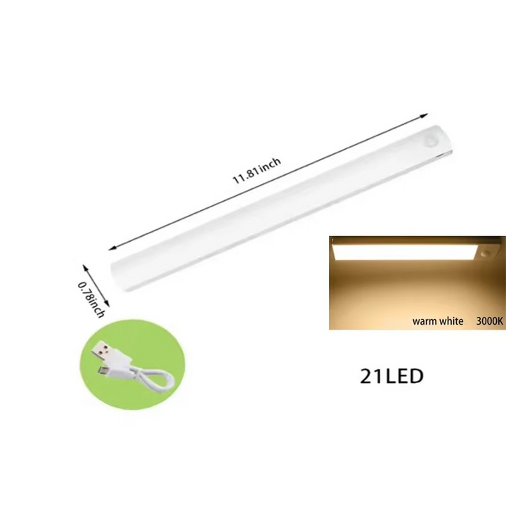 Smart Sensor LED Night Light - Motion-Activated, Dimmable &amp; Rechargeable