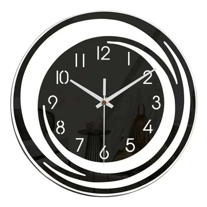 Acrylic Wall Clock - Scandinavian Design - Black - Clock