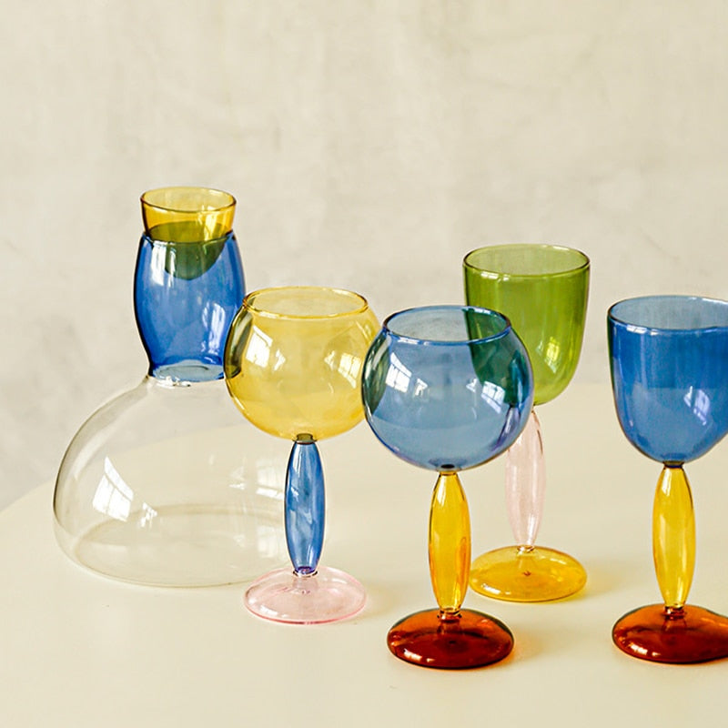 Borosilicate 3-color Glassware - Wine Glass