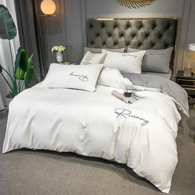Luxury Duvet Cover with Elegant Embroidery – Soft, Breathable and High Quality |