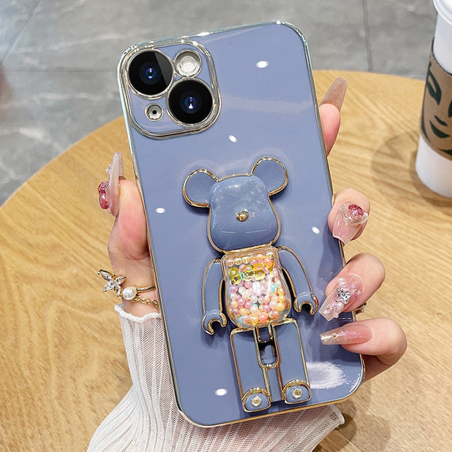 Bear Lover colorful 3D Doll Phone Case