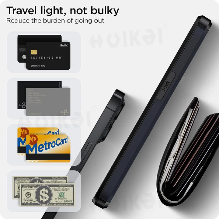 LuxShield iPhone Case with Card Holder | Slim Design | Card Storage | Protection &amp; Style