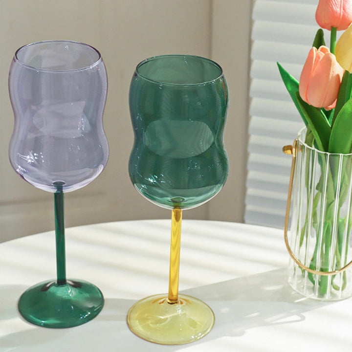 2-colored Chubby wine glass