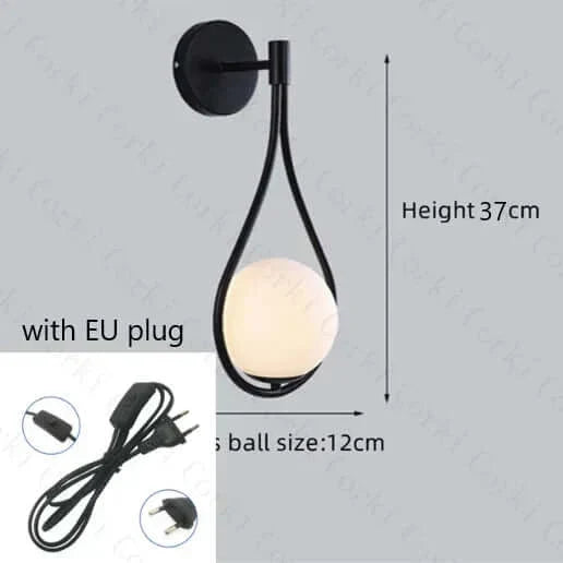 Drop Luxury Glass Balls Wall Lamp