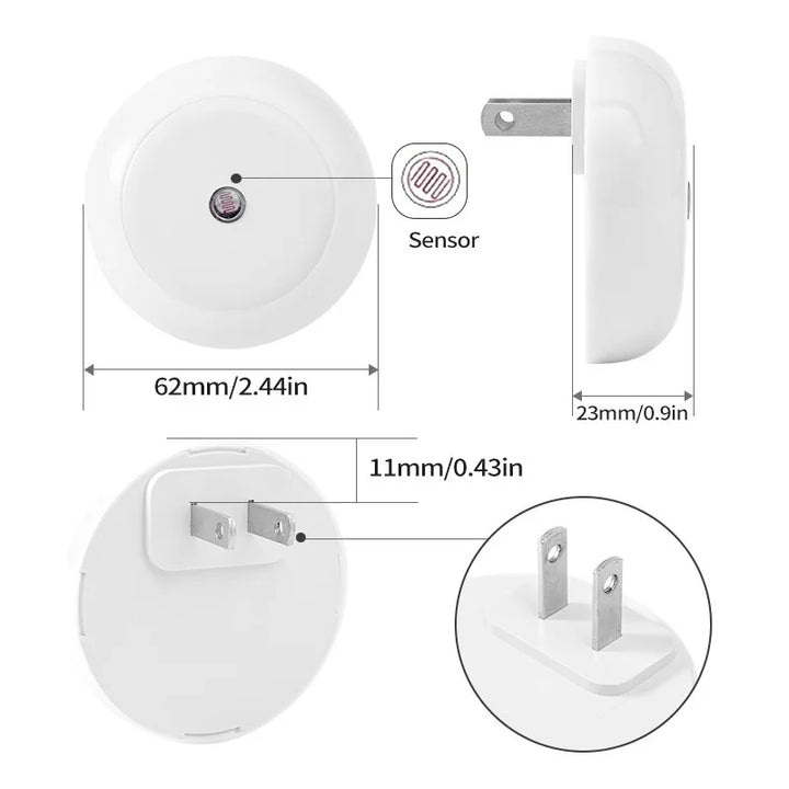 NOXORA LED night light | Twilight sensor &amp; automatic dimming | Plug-in light | Warm white