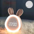 WakkerKonijn – Kids alarm clock with LED night light and playful rabbit design