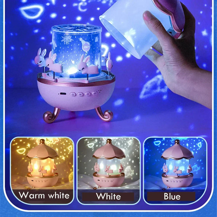 Magical Bunny LED Night Light Projector |