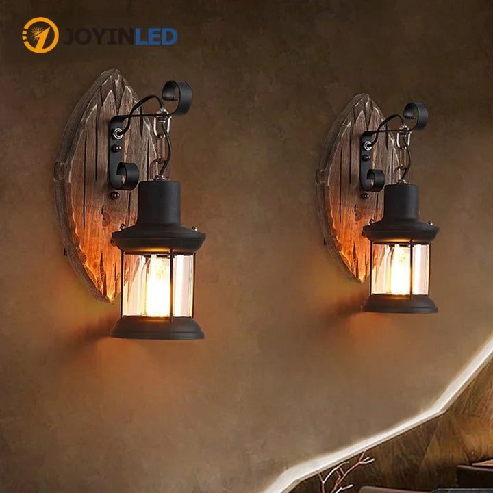 Retro Lantern Lamp Industrial Lantern Wall Light