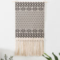 Bohemian Wall Tapestry, Macrame Wall Hanging, Home Decoration, Cotton Linen Tassel, Handcrafted, Woven, Geometric Canvas Art, Background Wall Tapestries