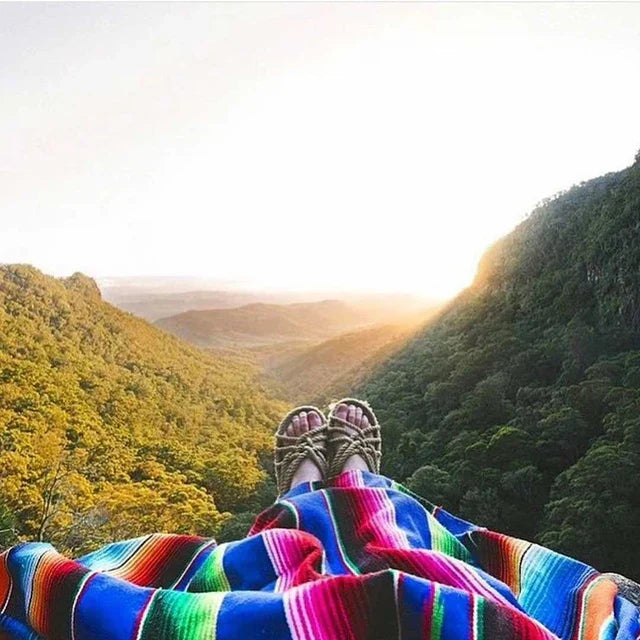 colourful Mexican Serape Blanket