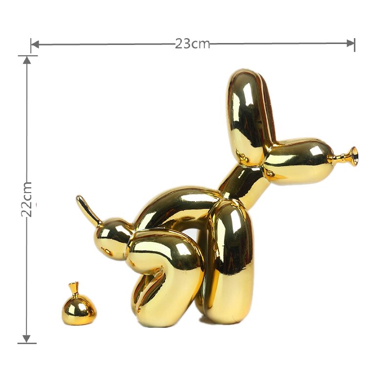 Balloon Dog Sculpture, Balloon Art Statue, Mini Collectible Figure, Home Decor, Resin Figure, Desk Accessories, Room Decoration