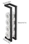 Slim Black Bathroom Shelf