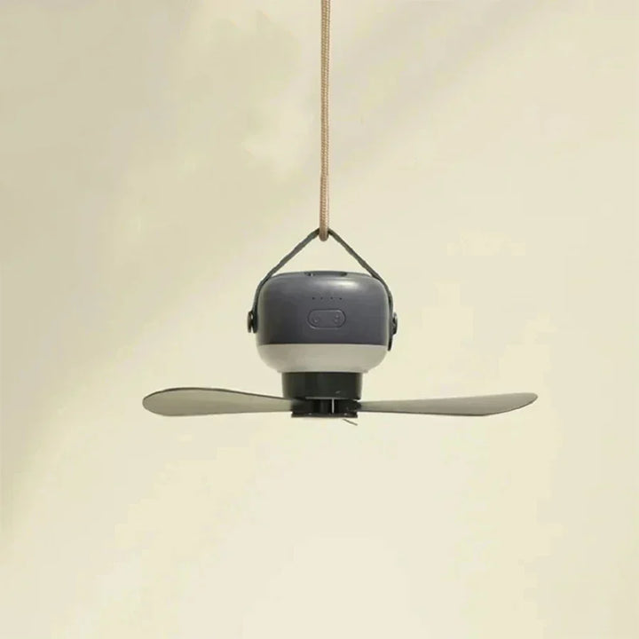 Portable Wireless Mini Ceiling Fan – USB Fan with Remote Control, Stand, Night Light for Home, Outdoor &amp; Camping |
