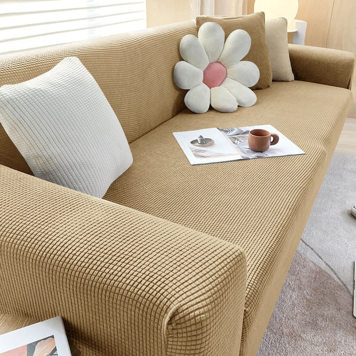 FlexiCover Elastic Sofa Cover – Protection Cover for Corner Sofas and Standard Sofas