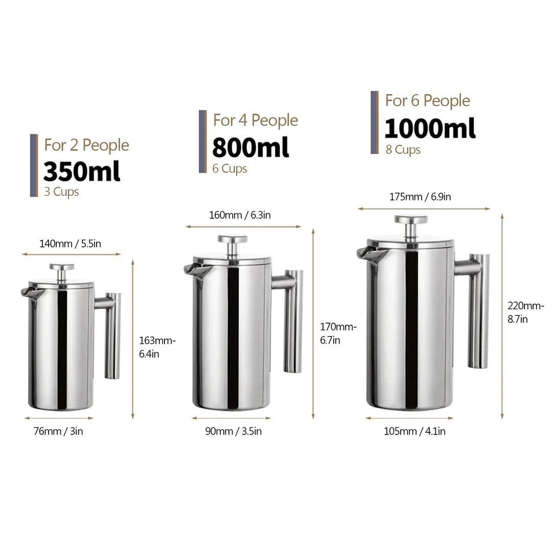 Stainless Steel French Press Coffee Maker