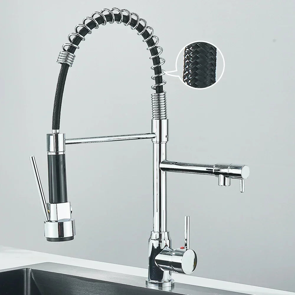 SpringFlow – Kitchen faucet with dual outlet