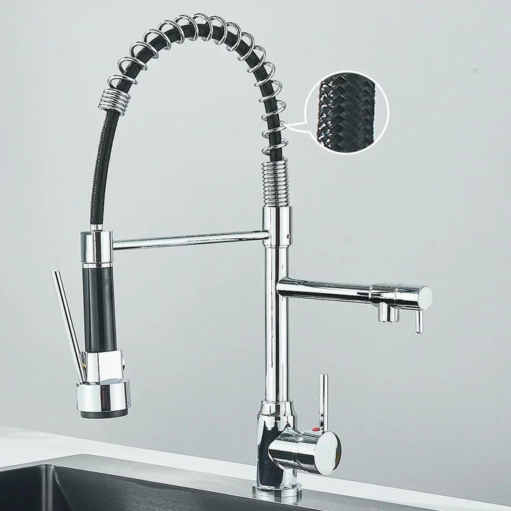 SpringFlow – Kitchen faucet with dual outlet