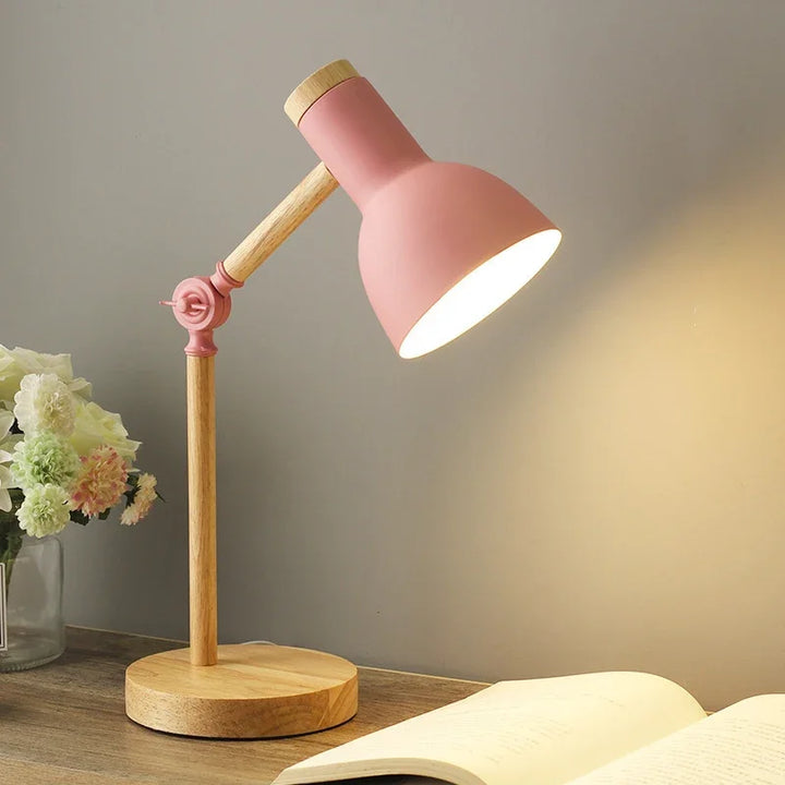 Dyed Wooden Table Lamp