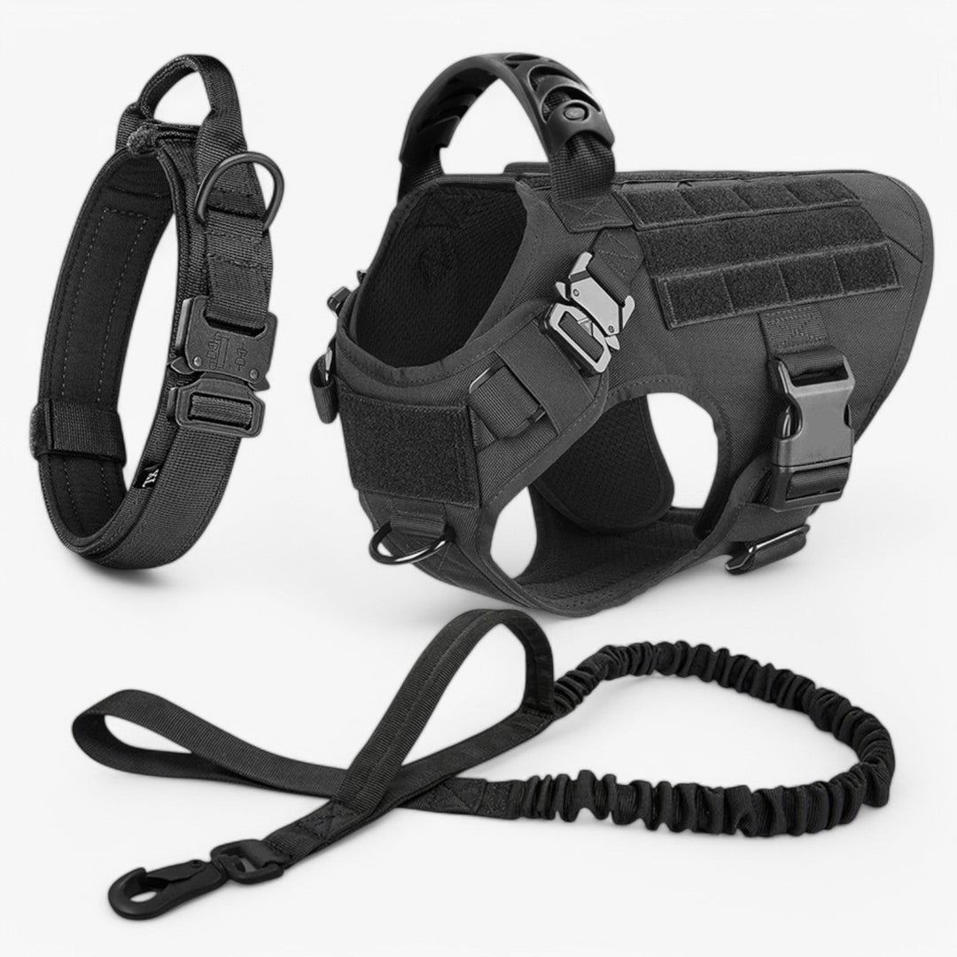 KrachtGrip Dog Harness – Adjustable Tactical Harness for Training &amp; Walks