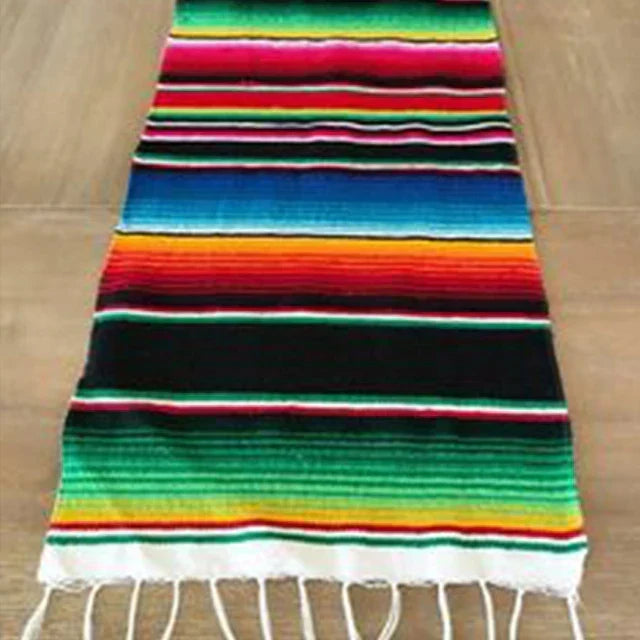 colourful Mexican Serape Blanket