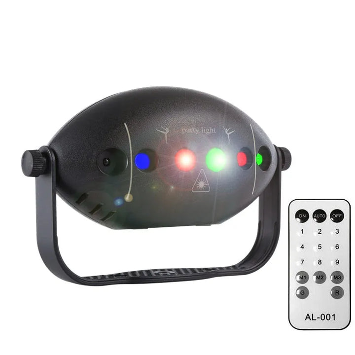 RGB Disco Lights Stage DJ Party Laser Projector - Strobe Club Home Holiday Decoration Lamp for Party Mood